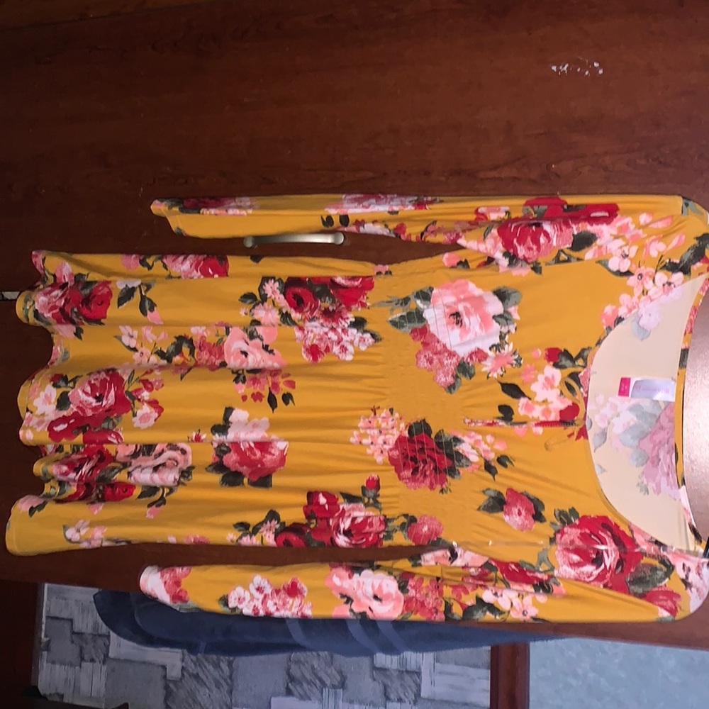 Yellow Floral Dress